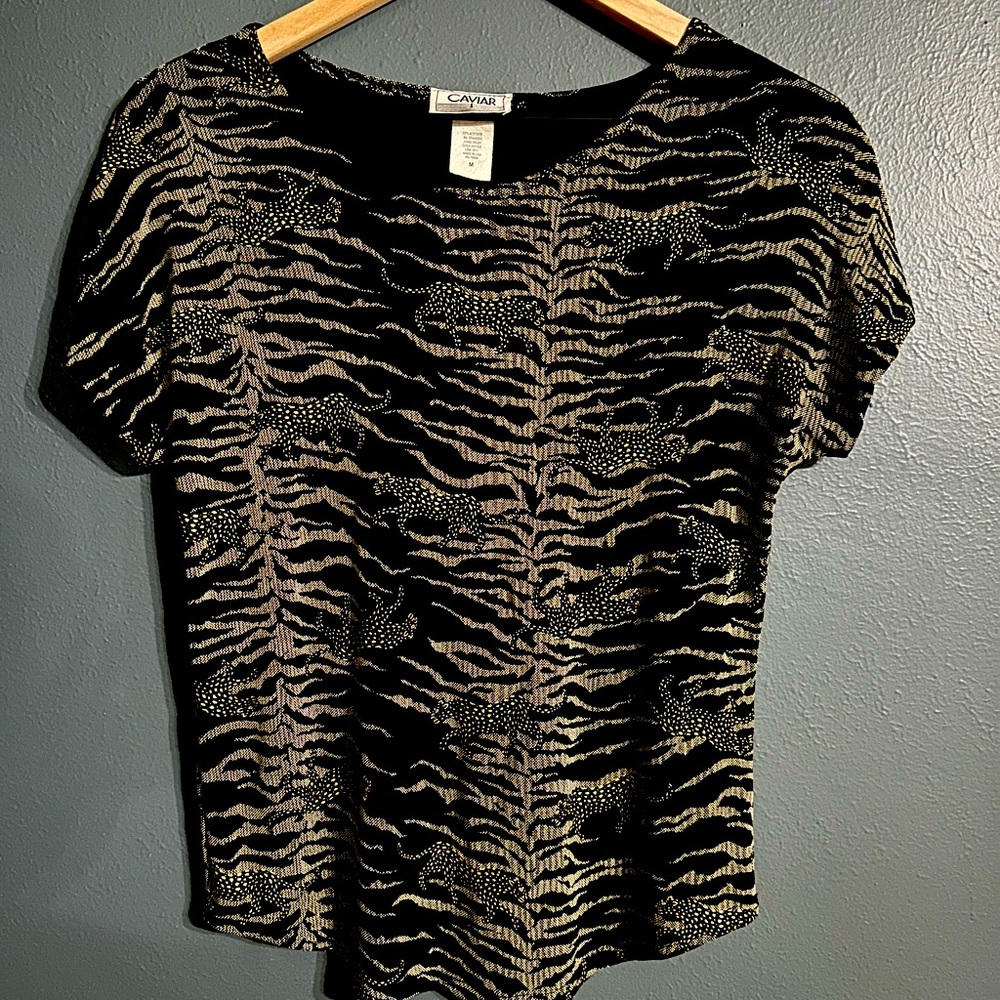 Cheetah fancy shirt, women’s M